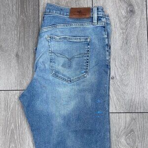 Ralph Lauren Boyfriend Paint Splatter Patterned Jeans